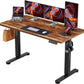 Vintage Brown 55x28 Electric Height Adjustable Desk