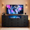 Twelve Drawer Dresser With Contemporary Led Lighting-0