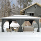Hardtop Gazebo 12X20Ft Weatherproof Patio Outdoor Roof