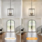 Industrial Black Chandelier Adjustable Height Ceiling Light