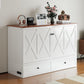 White Queen Murphy Cabinetry Bed Mattress Included
