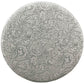 Gray Floral Storage Ottoman Large Round For Living Room-2