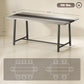 Industrial Dining Table 70.9 Inches Distressed Gray
