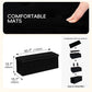 Black Premium Velvet Storage Ottoman Bench Bedroom