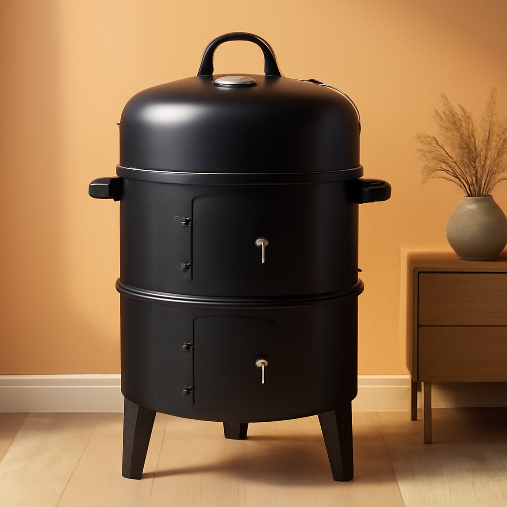 16 Inch Vertical Charcoal Smoker Grill Thermometer