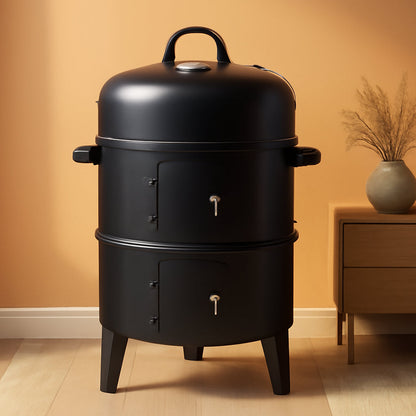 16 Inch Vertical Charcoal Smoker Grill Thermometer