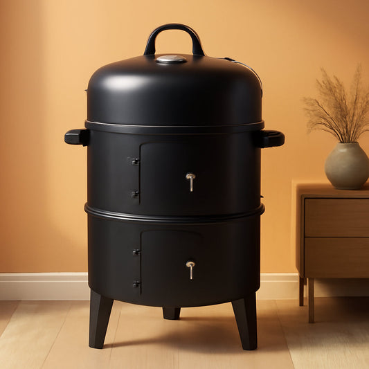16 Inch Vertical Charcoal Smoker Grill Thermometer