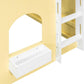 Primrose Yellow Full Size Kids Loft Bed With PlayArea