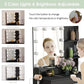 Black Makeup Vanity Table With Lighted Mirror And USB Ports