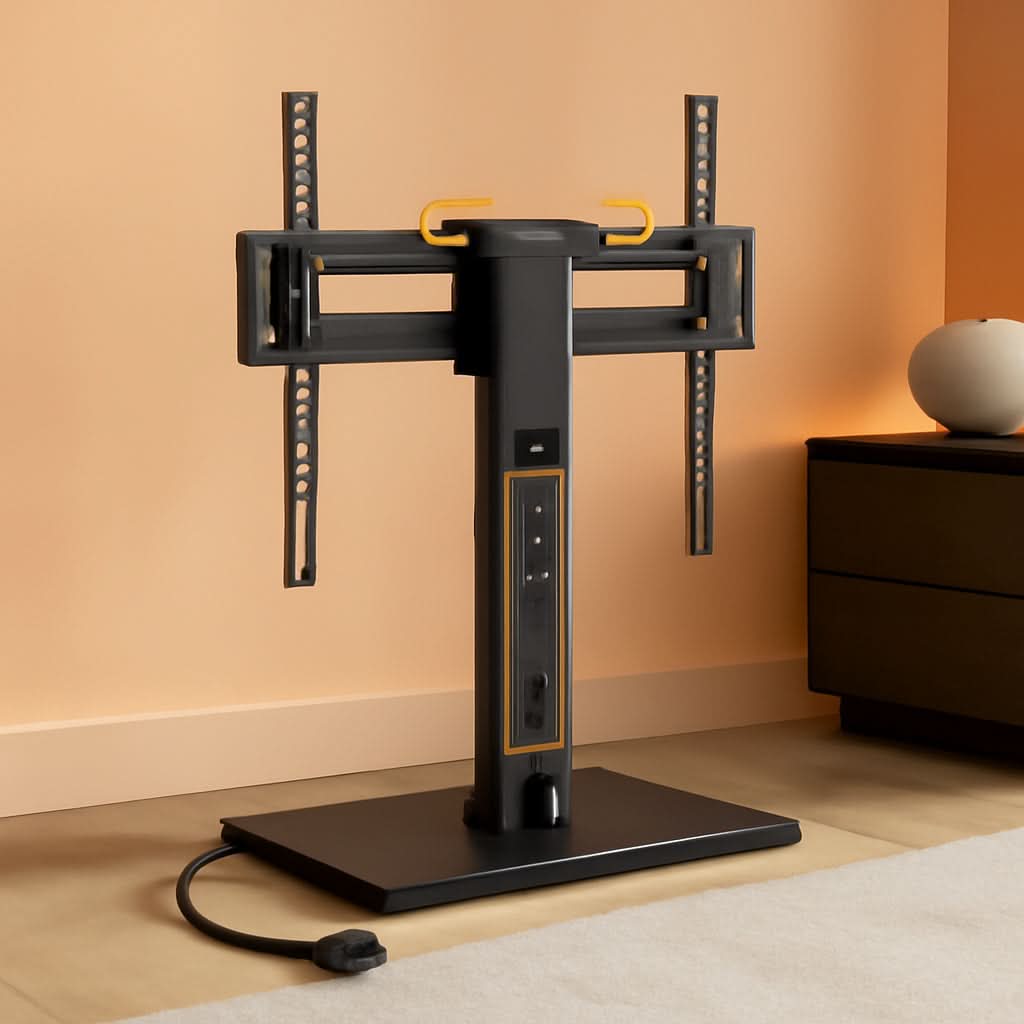 Universal Swivel TV Stand With Power Outlet Tilting
