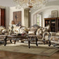 4 Piece Traditional Living Room Set With 91In Sofa Loveseat Chair Coffee Table