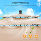 10Ft Champagne Fiberglass Ribs Patio Umbrella Push Button Tilt