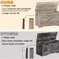 Grey Weathered Hardwood Storage Chest Bench Hinges
