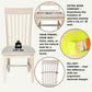 Set Of 2 Tall Mission Dining Chairs Unfinished Parawood