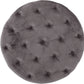 Grey Velvet Button Tufted Diamondlike Stitch Ottoman