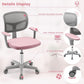 Kids Desk Chair Pink Height Adjustable Lumbar Support