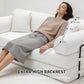Azure 78.7in Corduroy Convertible Sleeper Sofa Bed