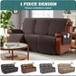 Waterproof Recliner Sofa Cover Three Seater Chocolate