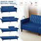 77Inch Velvet Convertible Sofa Bed Featuring Armrests-4
