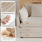 Modular Sectional Sofa Light Coffee Deluxe Configuration