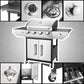 Four Burner Propane Grill With Barbecue Side Burner