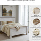 Signature Design Willowton Queen Panel Bed White wash