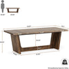 71 Inch Brown Executive Wood Computer Desk For Home Office