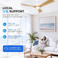 52 Inches Corrosion Resistant Ceiling Fan LED Light