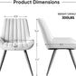 White Upholstered Dining Chairs With Thick Cushions