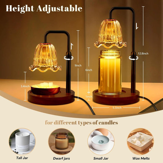 Candle Warmer Lamp Height Adjustable Dimmer Technology