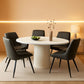 Black Upholstered Dining Chairs With Thick Cushions