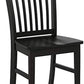 Norfol ElevenInch Matte Black Premium Solid Wood Dining Chairs