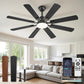 52 Inch Ceiling Fan With Dimmable Integrated LED Light