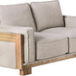 Oran Modern Sofa Set With Track Arms Light Brown Living Room-3