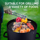 Vertical Charcoal Grill With Integrated Thermometer