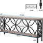 70.9 Inches Industrial Grade Sofa Table With Shelving