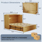 Oakwood Industrial Murphy Cabinet Bed With Charging