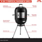 18Inch Charcoal Vertical Barbecue Grill With Venting