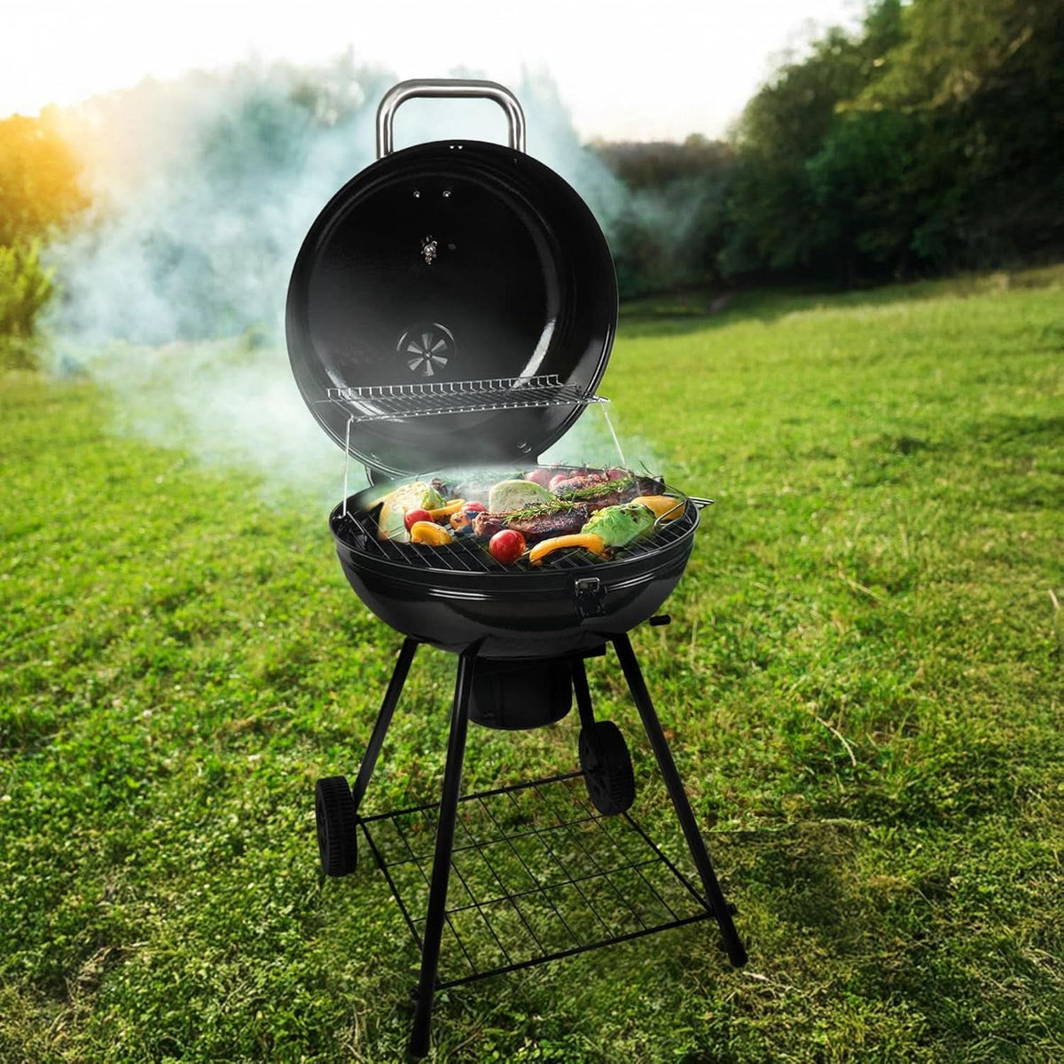 Grill Boss Twenty Two Inches Charcoal Kettle Outdoor Grill