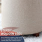 Linen Beige Architectural Storage Ottoman With Lid