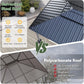10x12 Backyard Gazebo Double Galvanized Roof Netting