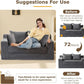 Corduroy Convertible Sofa Bed Three In One BeigeTone Sleeper