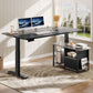 L Shaped Multifunctional Standing Desk 70Inch Adjustable