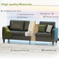 Black Seventy ThreeInch Three Seater Sofa For Living Room