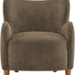 Brown Velvet Wingback Upholstered Chair Living Room