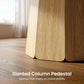 43 Inch Circular Dining Table With Solid Wood Pedestal