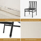 Black Dining Chairs With Removable Cushion Covers Set Of 2