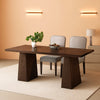 Garvee 71 Rectangular Wooden Dining Table Farmhouse