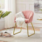 Pink Velvet Flower Armchair With Gold Legs Living Room