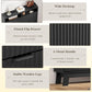 Matte Black UltraSlim Shoe Storage Cabinet Drawers-4